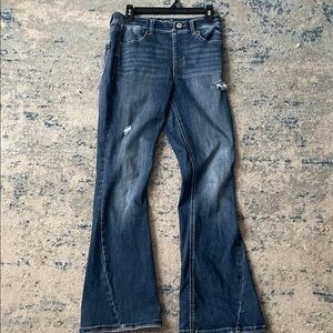 Maurices Dark Blue Flare Jeans